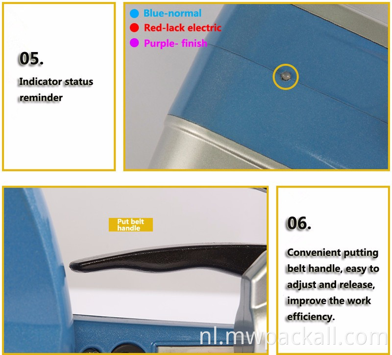 Handstapgereedschap JDC13/16 met oplaadbare batterijvermogen/PE/PET -elektrische bandmachine met CE -certificering